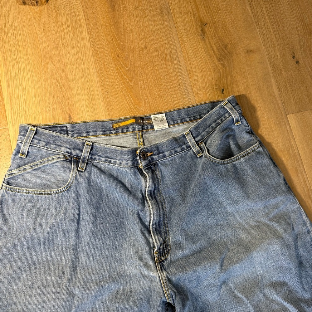 Vintage Distressed Levi Silver Tab Baggy Jeans. Casual, Grunge, pants. 40/32 - Picture 7 of 8